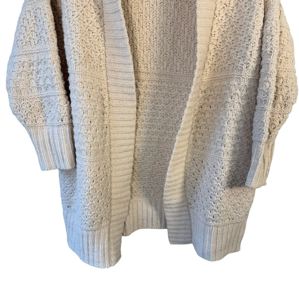 moon & madison Cream Textured Cardigan Size XXS Neutral Minimalist Cozy - Picture 9 of 11